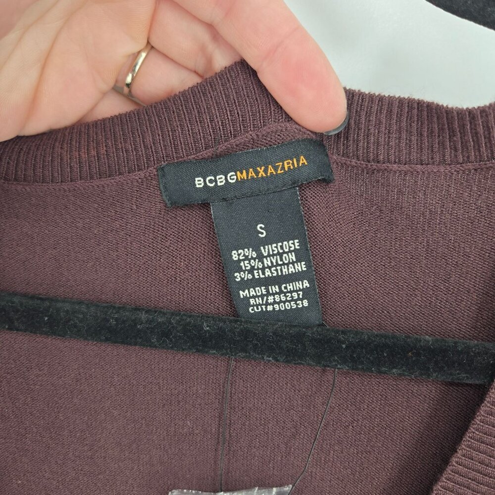 Bcbg maxazria womens small java brown long sleeve… - image 4